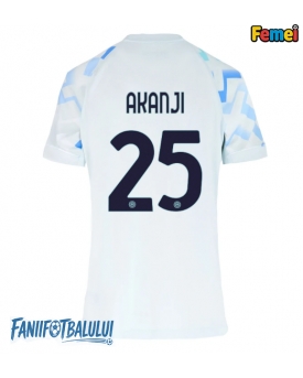 Inter Milan Manuel Akanji #25 Tricou Fotbal Replică 2025-26 Femei Deplasare